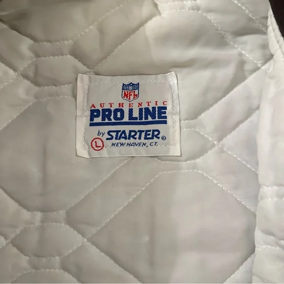 Vintage Cleveland Browns authentic pro line by starter nylon bomber jacket sz L - Picture 5 of 5